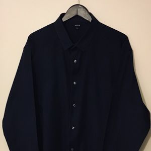 “APT 9” Men’s Navy Long Sleeve Shirt